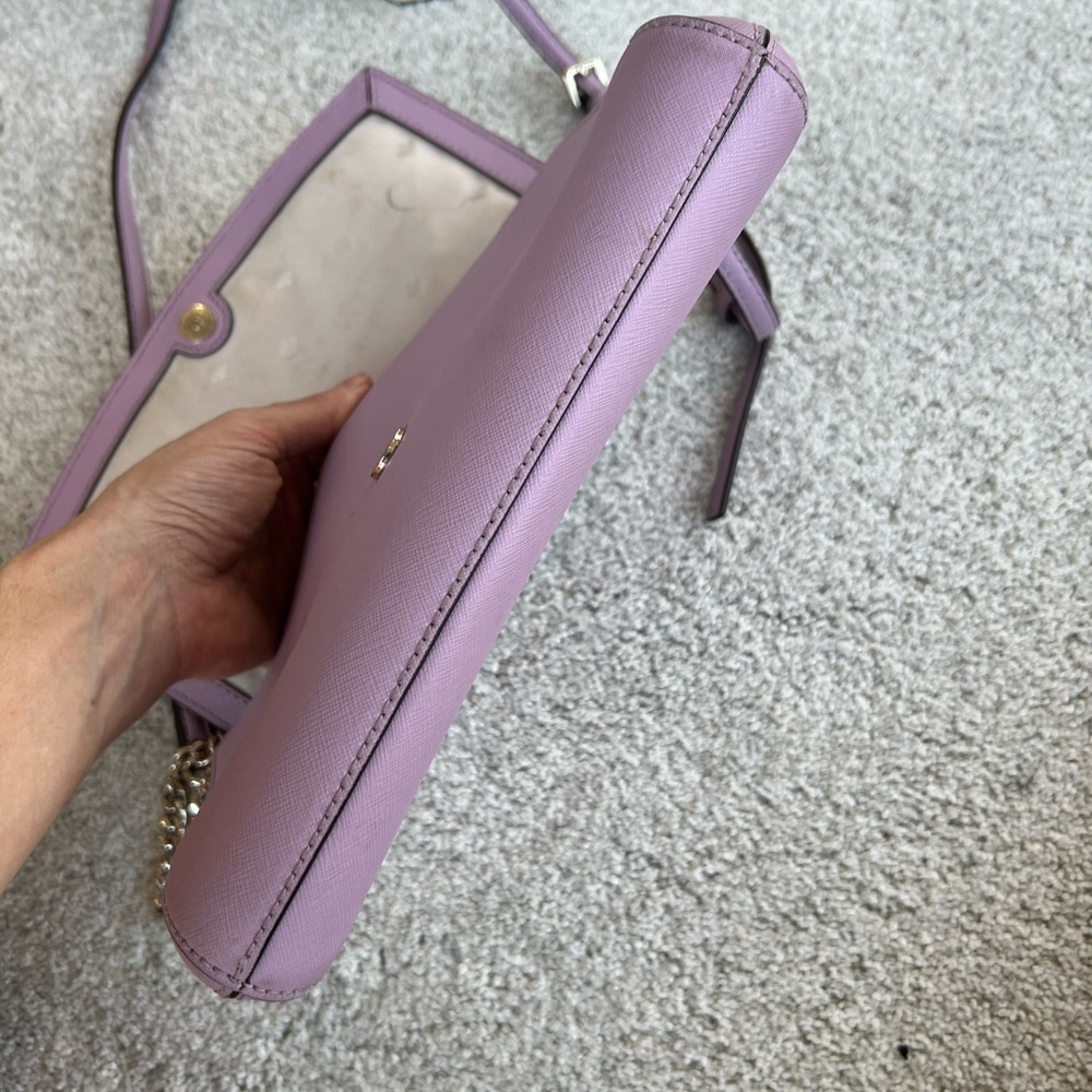 Kate Spade Lavender Crossbody Bag with Chain Strap - Picture 5 of 9